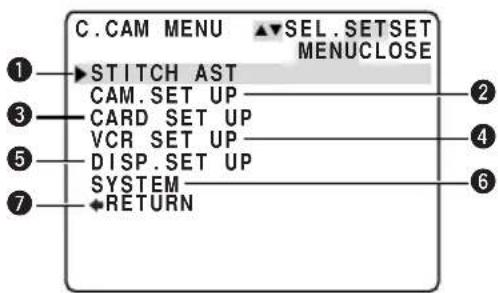 CANON MV5 - ●C. CAM MENU - 1