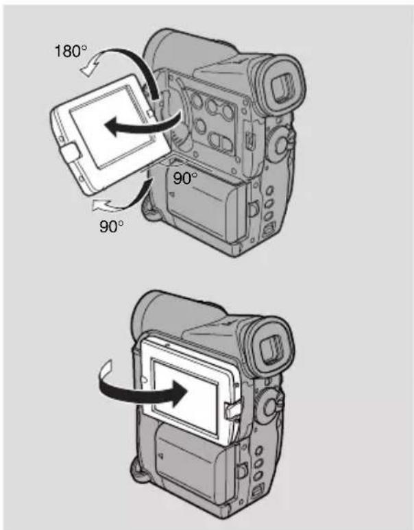 CANON MV5 - Changing the angle of the LCD screen - 1