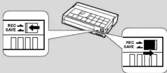 CANON MV5 - Protecting tapes from accidental erasure - 1