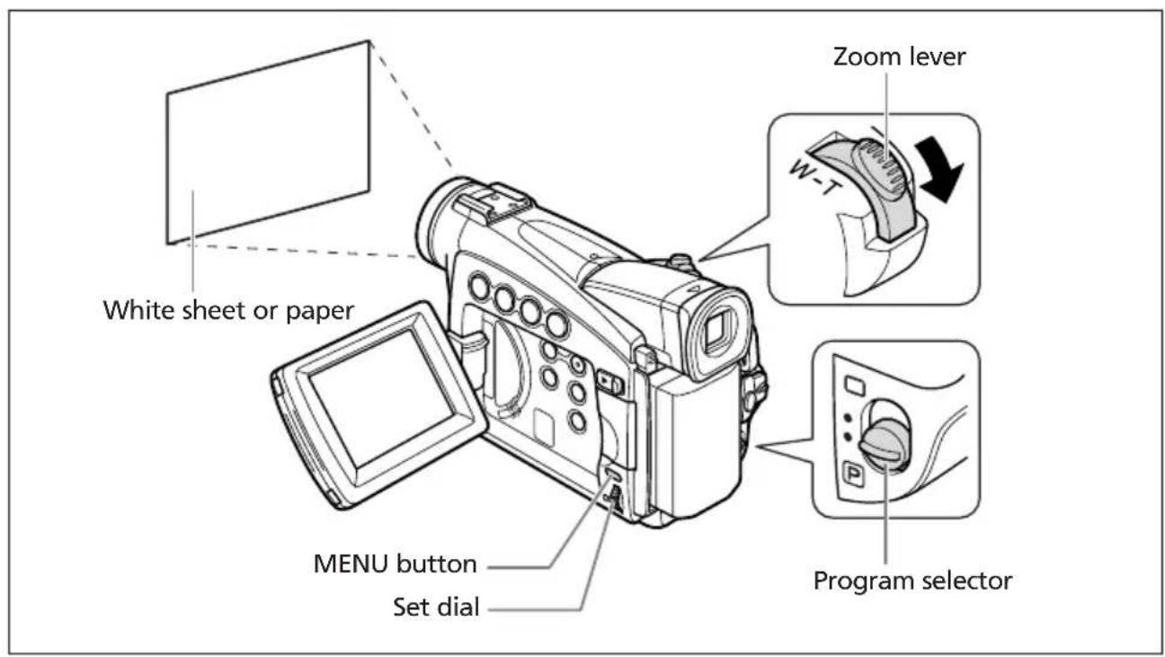 CANON MV700i - Setting the White Balance - 1