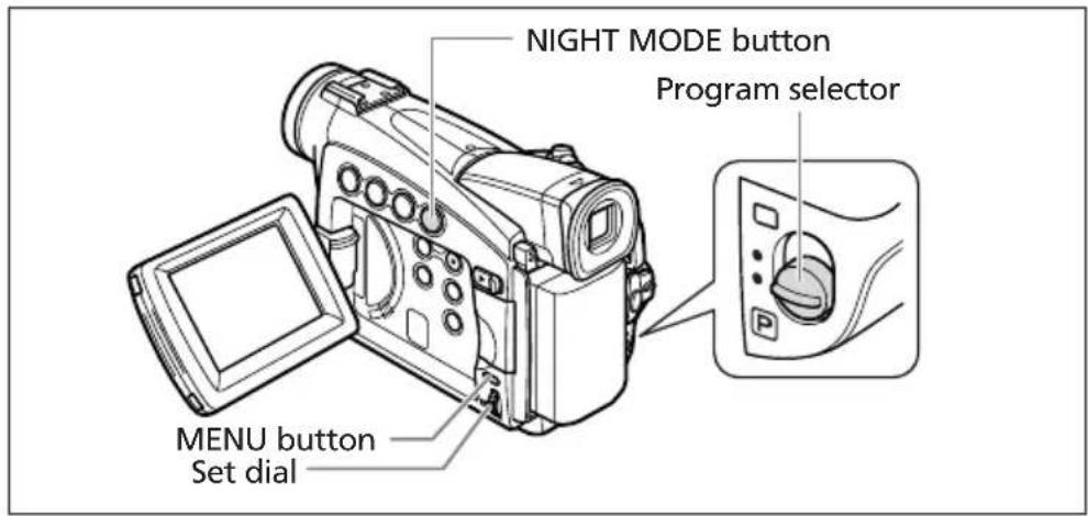 CANON MV700i - Using the Night Modes - 1