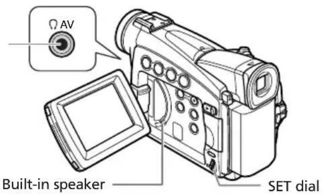 CANON MV700i - Adjusting the Volume - 1