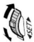CANON MV700i - Turn the SET dial up to increase the volume, and down to lower the volume. - 1