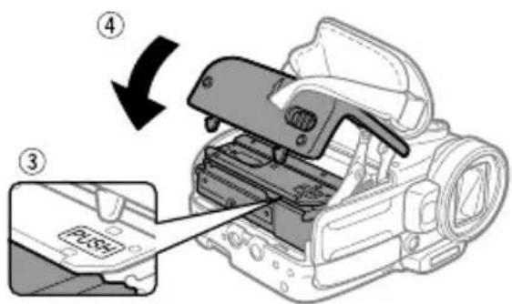 CANON HV10 - Inserting and Removing a Tape - 2