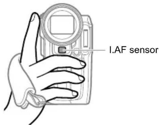 CANON HV10 - Fasten the grip belt. - 1