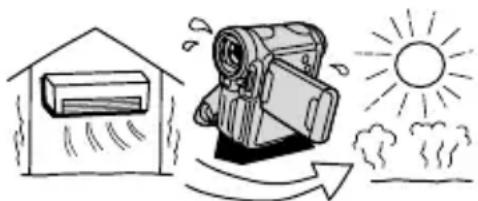 CANON HV10 - Condensation may form in the following cases: - 1