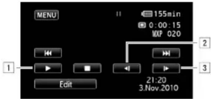 CANON Legria HF S200 - During playback pause: - 1