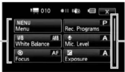 CANON Legria HF S200 - The FUNC. Panel and Edit Panel - 1