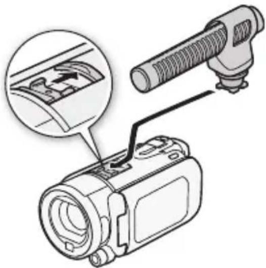 CANON Legria HF S200 - Using the Mini Advanced Shoe - 1