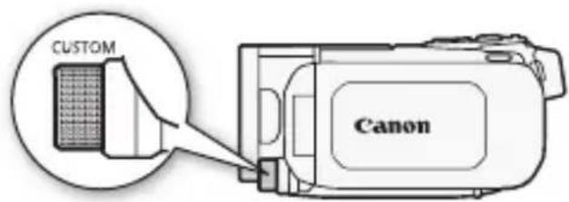 CANON Legria HF S200 - To select the function of the custom key using the menu - 2