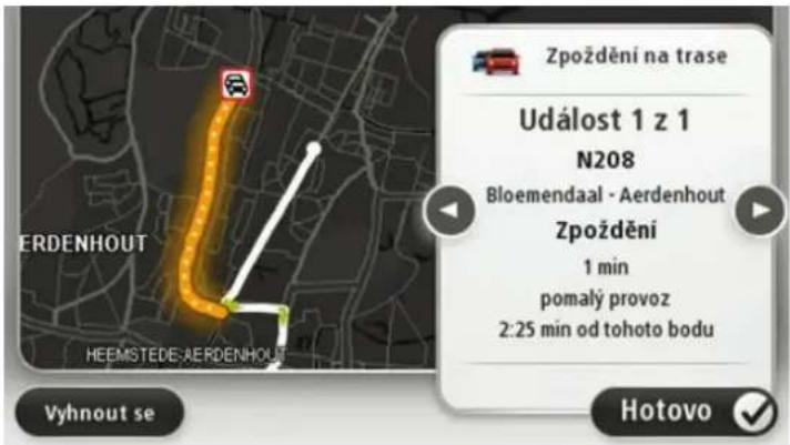 Zpoždění na trase Událost 1 z 1 N208 Bloemendaal - Aerdenhout Zpoždění 1 min pomalý provoz 2:25 min od tohoto bodu Herdenhout HEEMSTEDE:AERDENHOUT Vyhnout se Hotovo