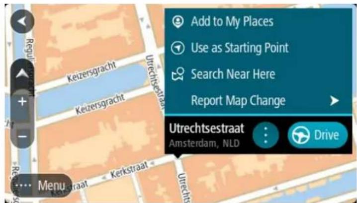 Add to My Places Use as Starting Point Search Near Here Report Map Change Utrechtsestraat Amsterdam, NLD Drive
