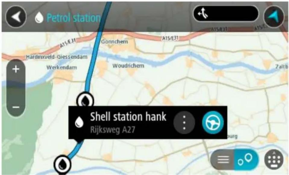 TOMTOM GO BASIC - Nalezení čerpací stanice - 7
