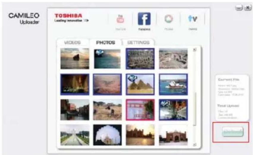 TOSHIBA Camileo P100 - Para cargar archivos de video/fotografía manualmente a un sitio web - 1