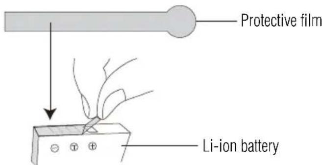 Protective film Li-ion battery