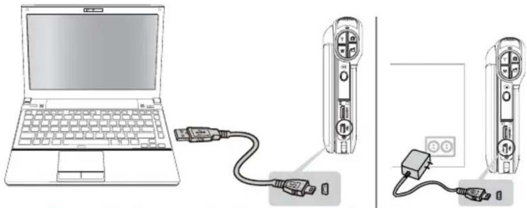 TOSHIBA Camileo P100 - Carga de la batería - 1