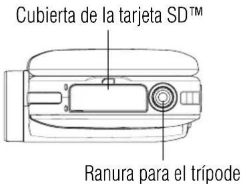 Cubierta de la tarjeta SD™ Ranura para el trípode