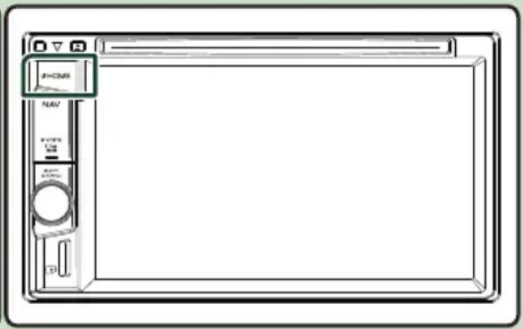 KENWOOD DNX317BTS - Stiskněte tlačítko [HOME]. - 2