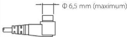 Φ 6,5 mm (maximum)