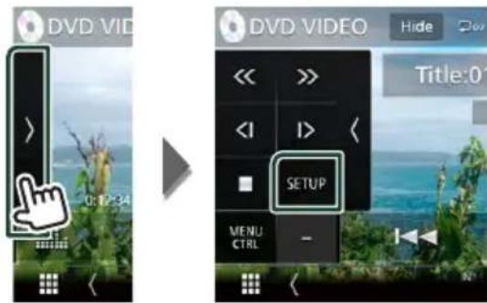 DVD VID 0:12:34 DVID VIDEO << >> << | > | < | > SETUP MENU CTRL - Title:01