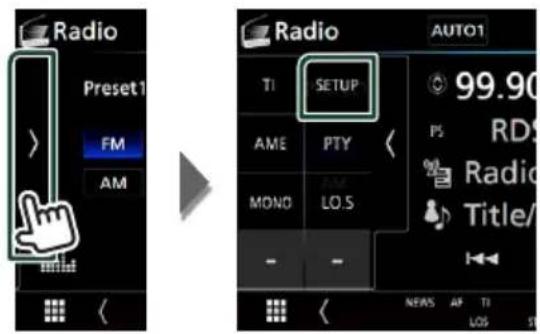 KENWOOD DNX317BTS - Nastavení tuneru - 1