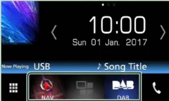 10:00 Sun 01 Jan. 2017 Now Playing USB Song Title NAV DAB DAR