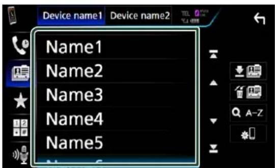 Device name1 Device name2 Name1 Name2 Name3 Name4 Name5