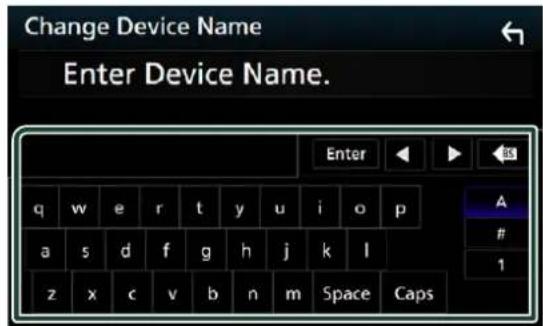 Change Device Name Enter Device Name. Enter A # 1