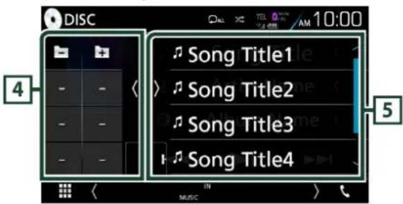 DISC 4 Song Title1 Song Title2 Song Title3 Song Title4 5 MUSIC