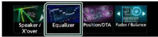 Speaker / X'over Equalizer Position/DTA Fader / Balance