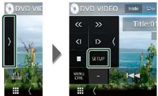 DVD VID 0:12:14 DVID VIDEO Title:01 << >>> <| I > ( SETUP MENU CTRL - IN