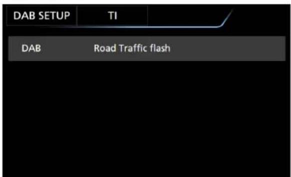 DAB SETUP TI DAB Road Traffic flash