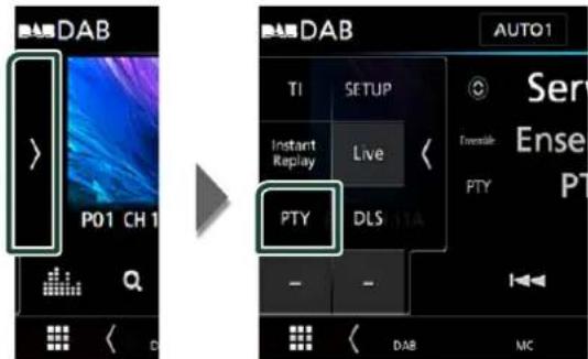 KENWOOD DNX4180BTS - Search by program type - 1
