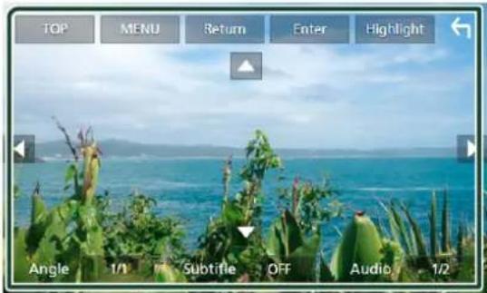 TOP MENU Return Enter Highlight Angle 1/1 Subtitle OFF Audio 1/2