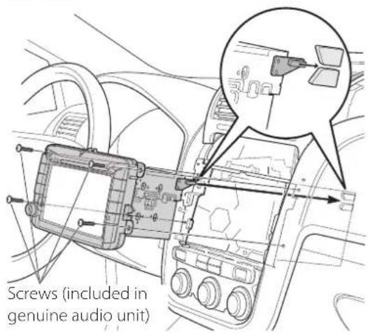 Screws (included in genuine audio unit)