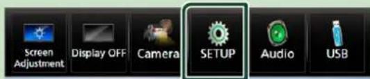 Screen Adjustment Display OFF Camera SETUP Audio USB
