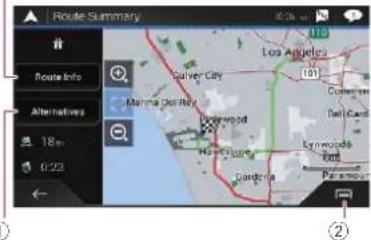 Route Summary Route Info Alternatives 18m 0:23 Marina Del Ray Gulver City Loywood Hartford Candria Los Angeles 101 110 Cantonese Tail Card Lynwood Ford Paramount ②