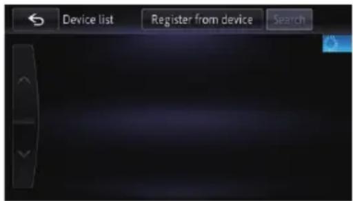 Device list Register from device Search