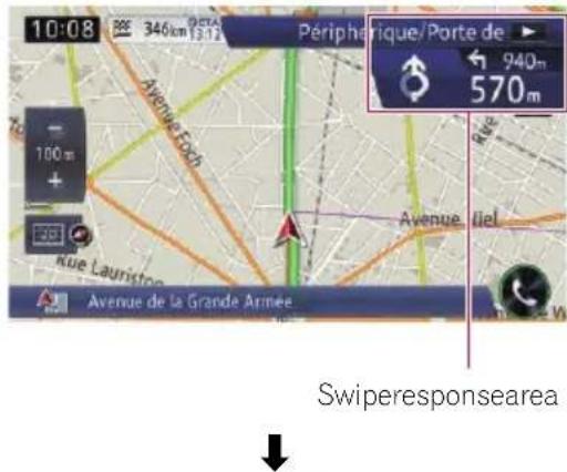 10:08 346km 13.12 Péripérique/Porte de 940m 570m Avenue Eoch Avenue Liel Rue Lauriston Avenue de la Grande Armée Swiperesponsearea