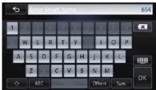 Enter Street Name 654 1 W E R T Y I O P A S D F G H J K L Z C V B N M ABC Others Sym.