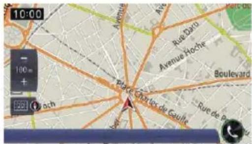10:00 - 100 m + 220 i och Avenue Rue Darlo Avenue Hoche Boulevard Place Charles de Gaulle Rue de Pa Jour