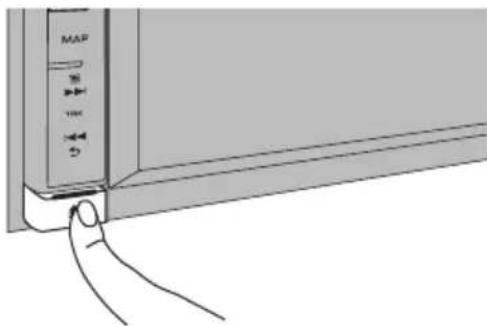 PIONEER AVIC-F850BT - 1Pressthe button. - 1