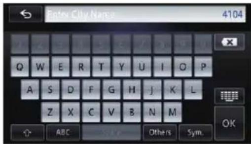 Enter City Name 4104 Q W E R T Y U I O P A S D F G H J K L Z X C V B N M ABC Others Sym.