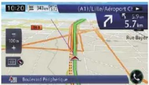 10:20 343km 3.12 (A1)/Lille/Aéroport C# 5.9km 5.7km Rue Bayére 100 m + - 285 Boulevard Periphenique
