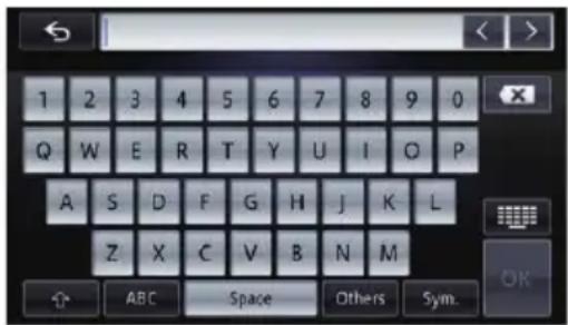 1 2 3 4 5 6 7 8 9 0 Q W E R T Y U I O P A S D F G H J K L Z X C V B N M ABC Space Others Sym.