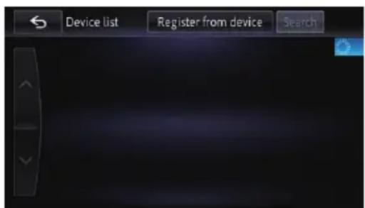Device list Register from device Search