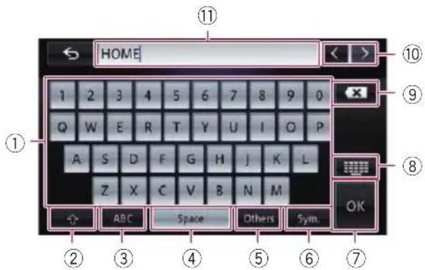 HOME 1 2 3 4 5 6 7 8 9 0 Q W E R T Y U I O P A S D F G H J K L Z X C V B N M ABC Space Others Sym. ① ② ③ ④ ⑤ ⑥ ⑦ ⑧ OK