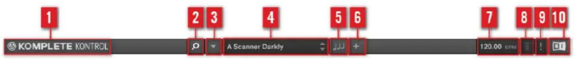 1 2 3 4 5 6 7 8 9 10 KOMPLETE KONTROL A Scanner Darkly 120.00 BPM