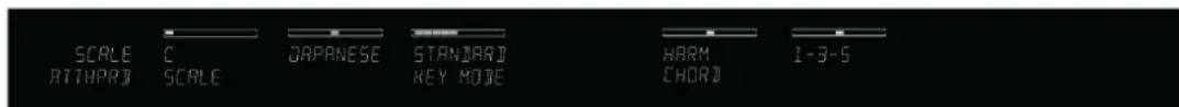 SCALE C JAPANESE STANISHRA HARM 1-3-5 ATTHPR SCALE KEY MODE CHORD
