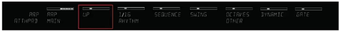 ARP ATTHPRD ARP MAIN UP 1/16 RHYTHM SEQUENCE SWING OCTAKES OTHER DYNAMIC GATE